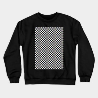 80s splater paint checkerboard Crewneck Sweatshirt